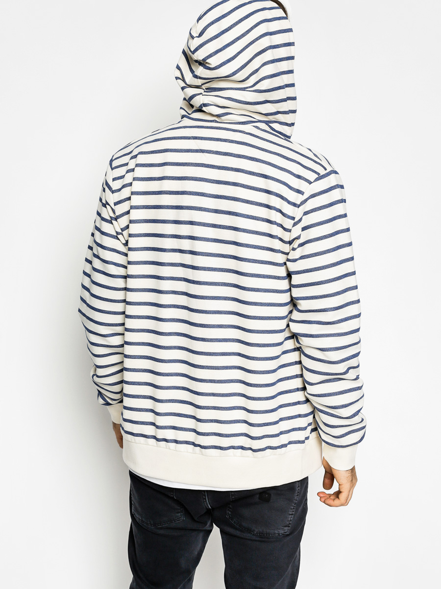 Mikina s kapucí Turbokolor  Moder ZHD (marine stripes)