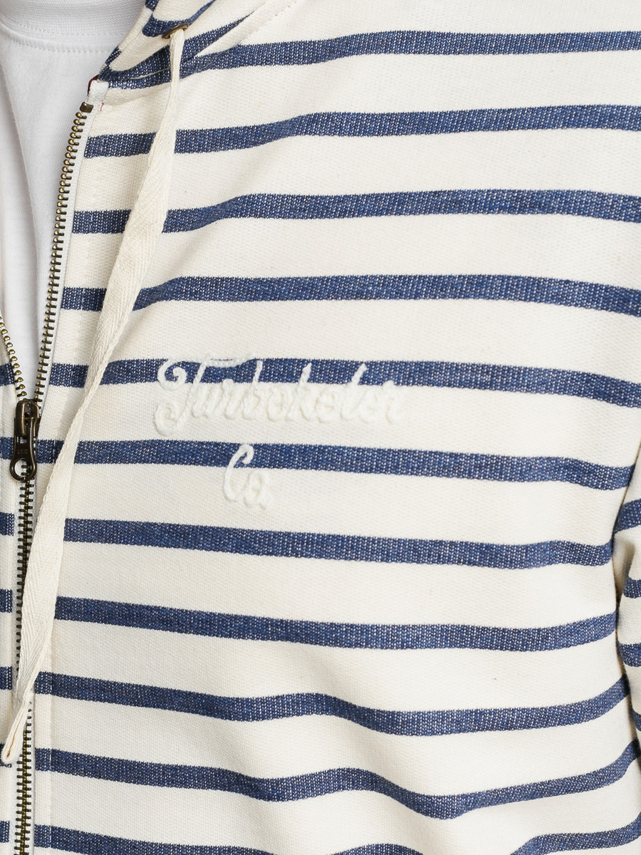 Mikina s kapucí Turbokolor  Moder ZHD (marine stripes)