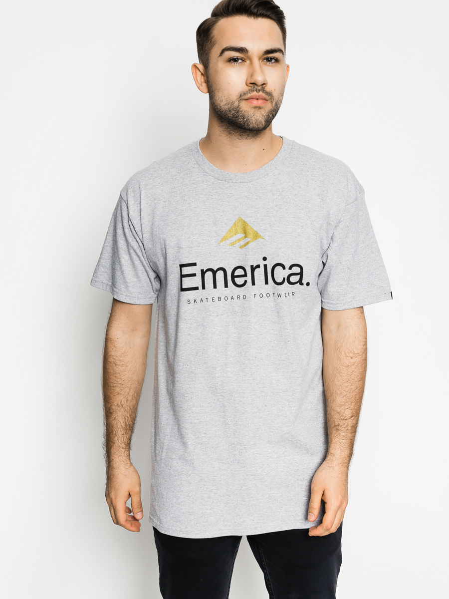 Tričko Emerica Skateboard Logo (grey heather)