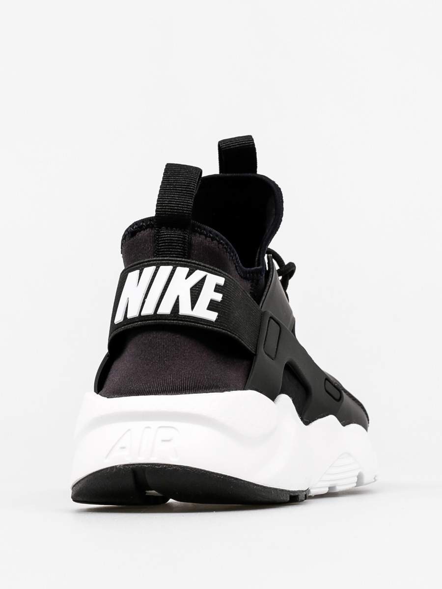 mens black and white nike huarache