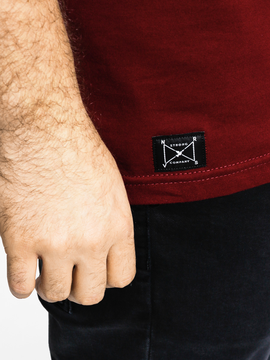 Tričko Nervous Open (maroon)