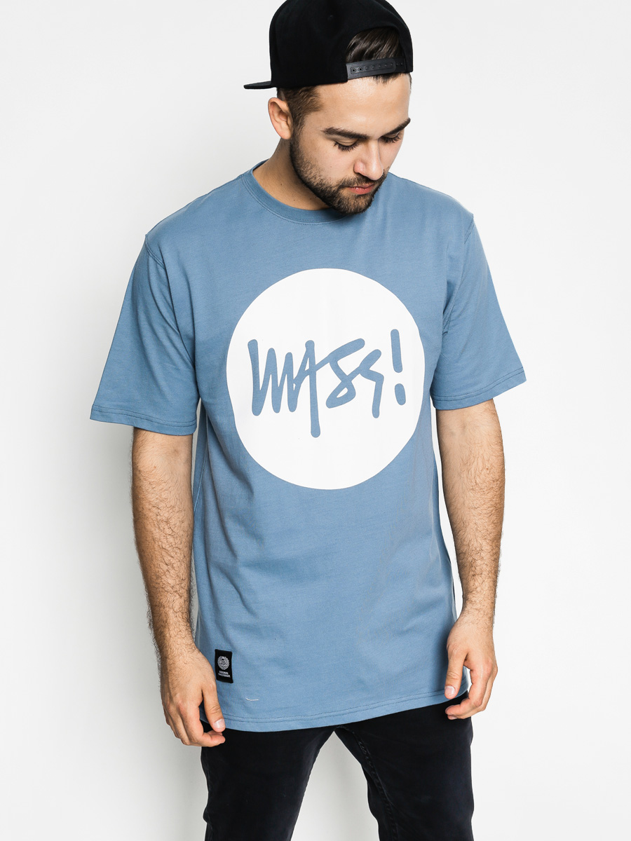 Tričko MassDnm Signature (dusty blue)