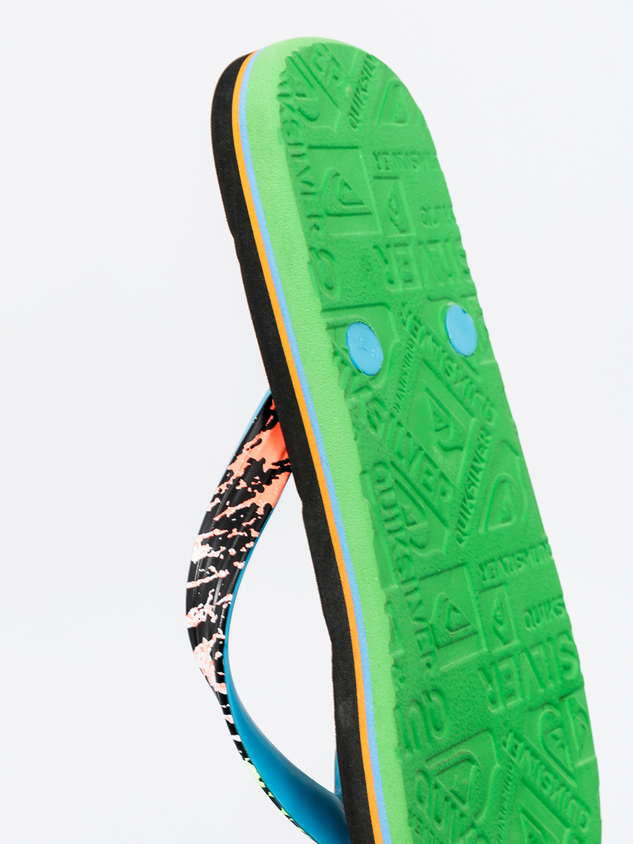 Plážovky Quiksilver Haleiwa Print (black/green blue)
