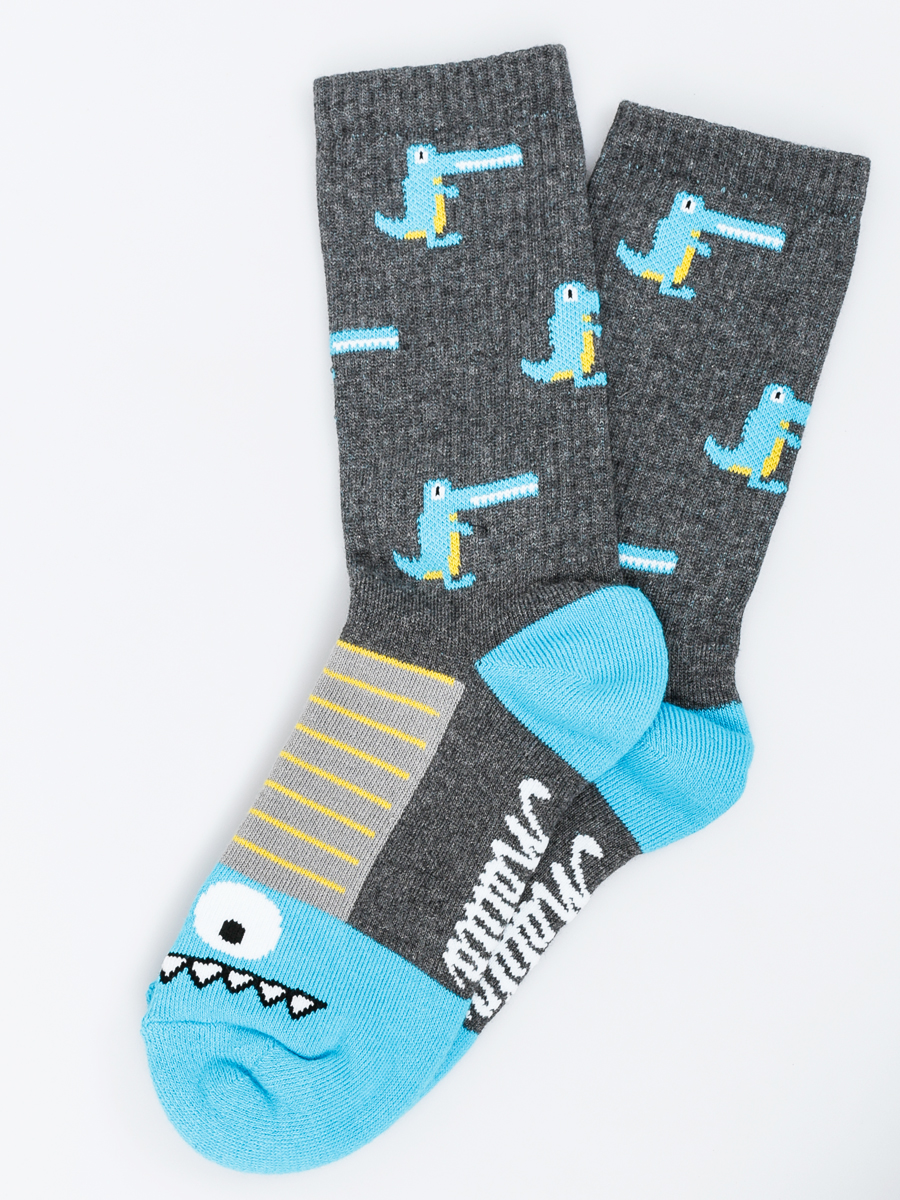 Ponožky Malita Crocodiles (grey/blue)
