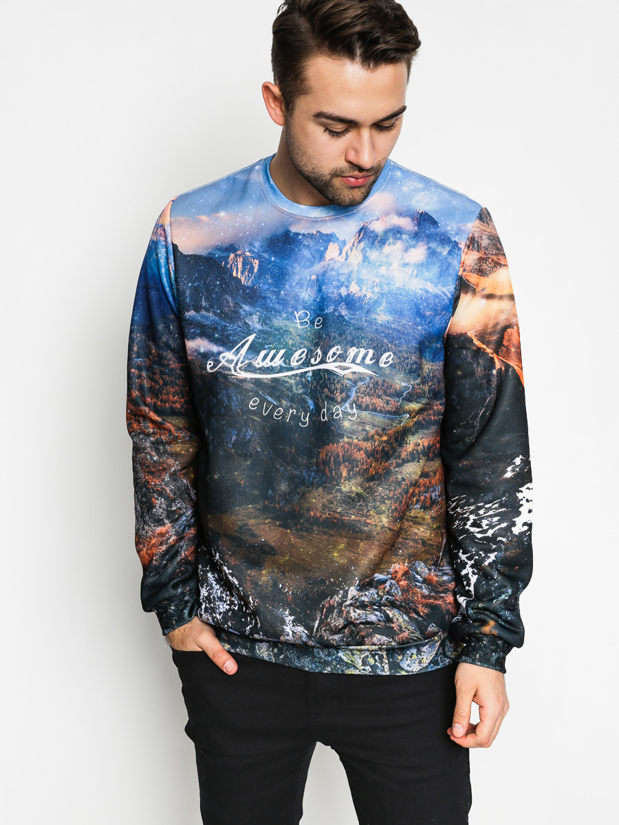 Mikina Bittersweet Awesome (blue/multi)