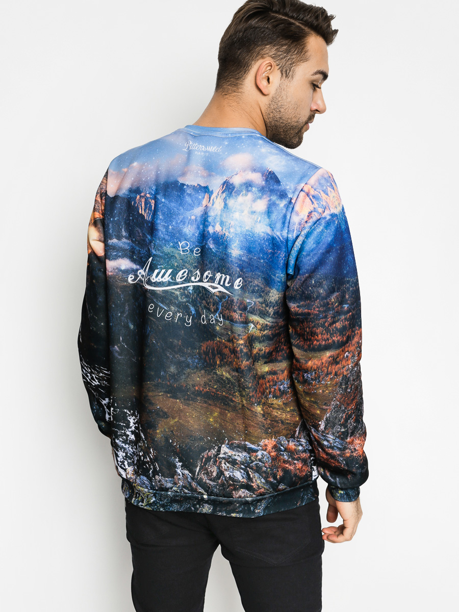 Mikina Bittersweet Awesome (blue/multi)