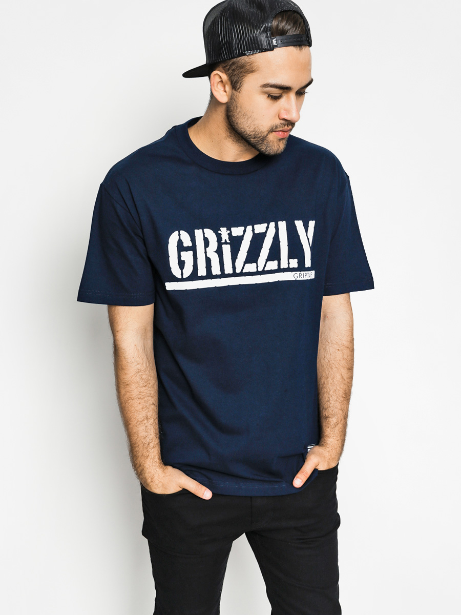 Tričko Diamond Grizzly Og Stamp Logo (navy)