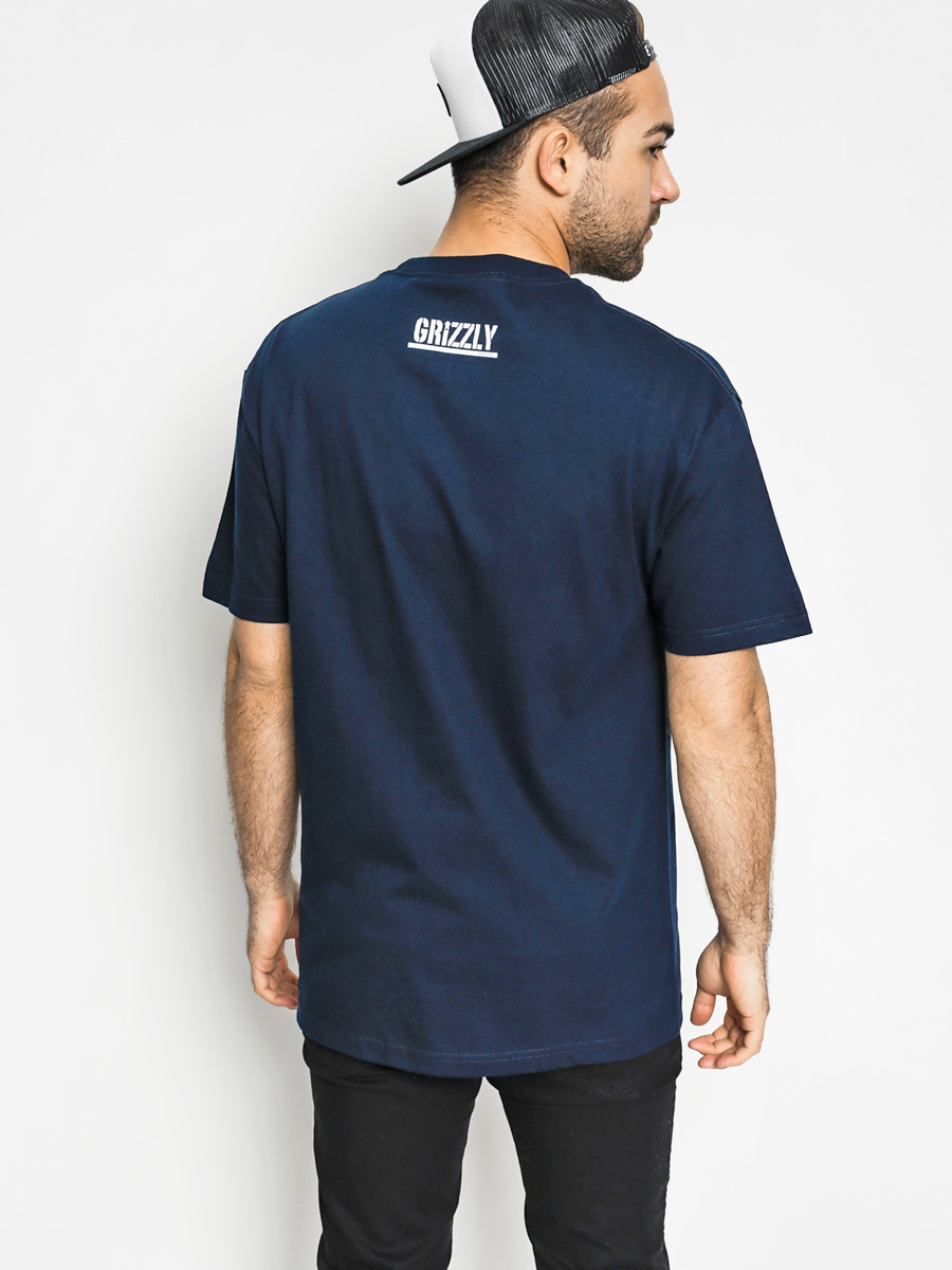 Tričko Diamond Grizzly Og Stamp Logo (navy)