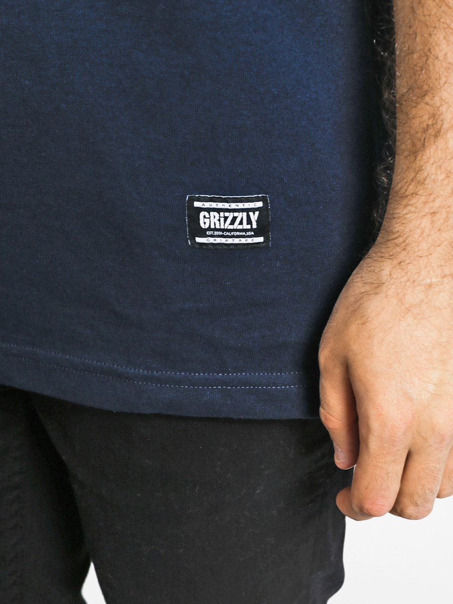 Tričko Diamond Grizzly Og Stamp Logo (navy)