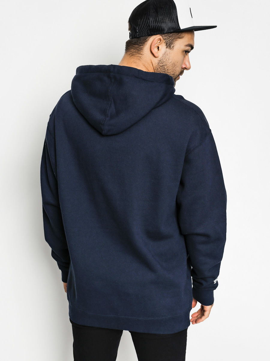 Mikina s kapucí Diamond Grizzly Rough Stamp HD (navy)