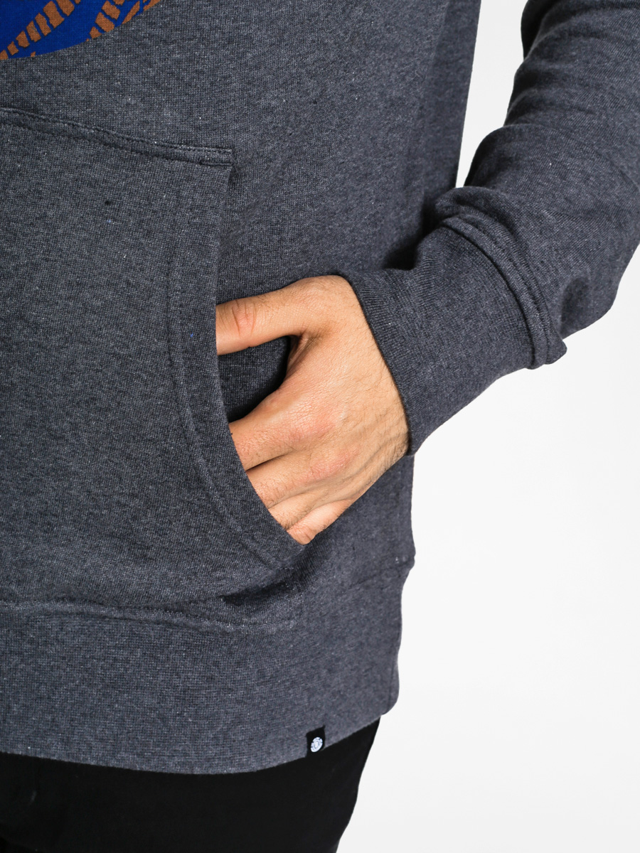 Mikina s kapucí Element Nam Palm Fill HD (charcoal heather)