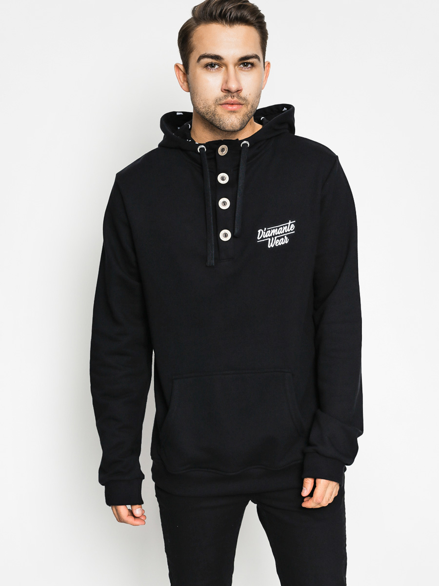 Wear Mikina s kapucí Diamante Classic Button HD (black)