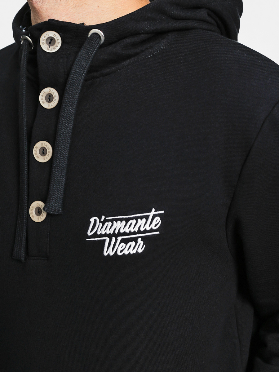 Wear Mikina s kapucí Diamante Classic Button HD (black)
