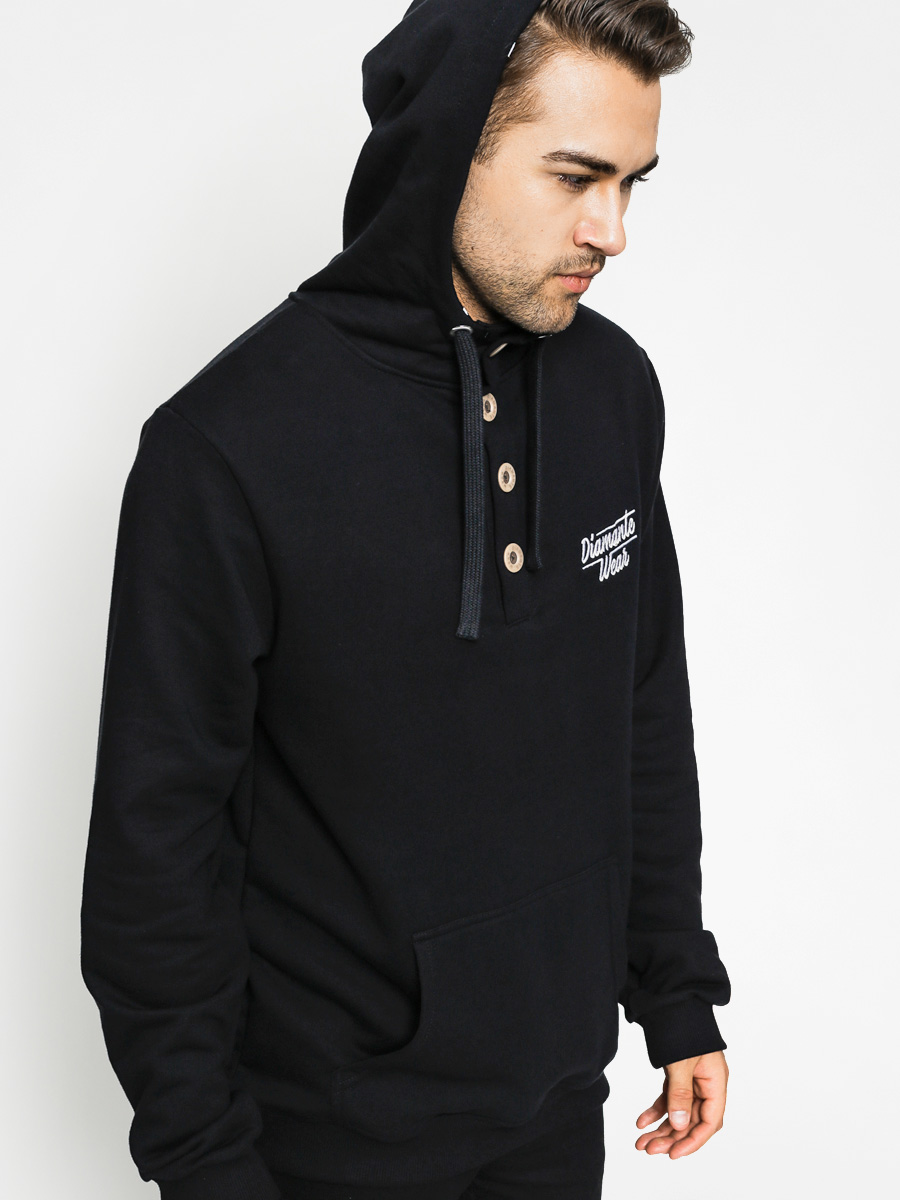 Wear Mikina s kapucí Diamante Classic Button HD (black)