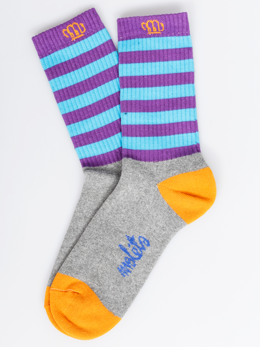 Ponožky Malita Wanted (violet/grey)