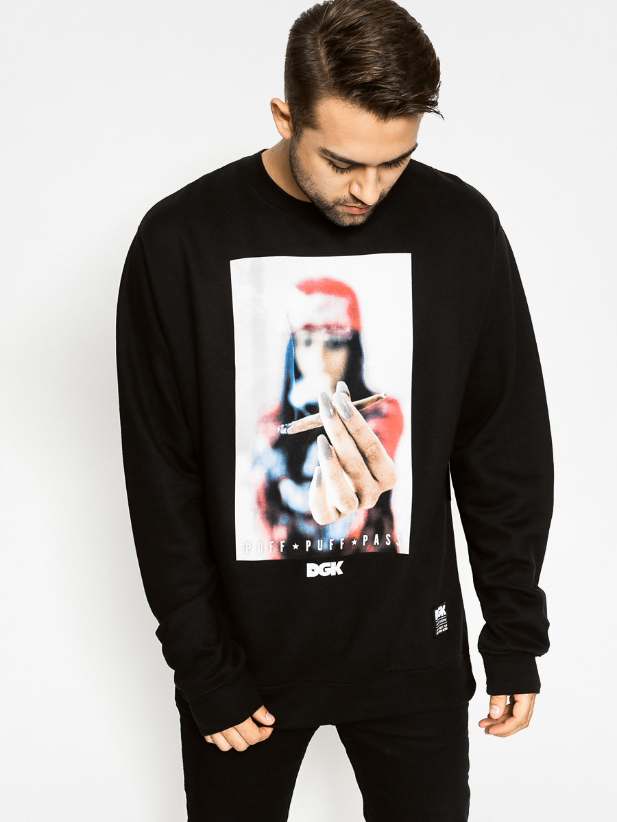 Mikina DGK Puff Puff Pass (black)