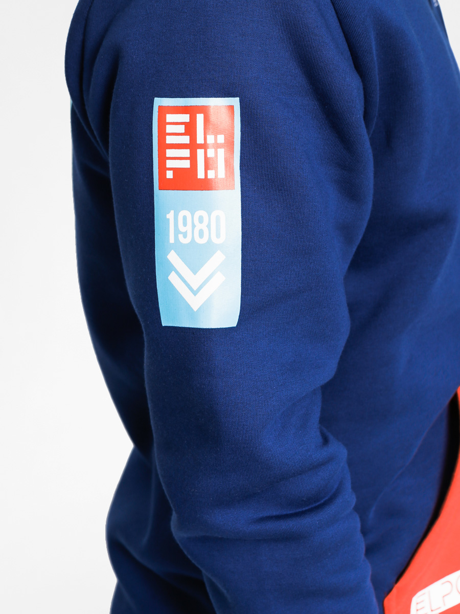 Mikina s kapucí El Polako Shutter ZHD (navy/red)