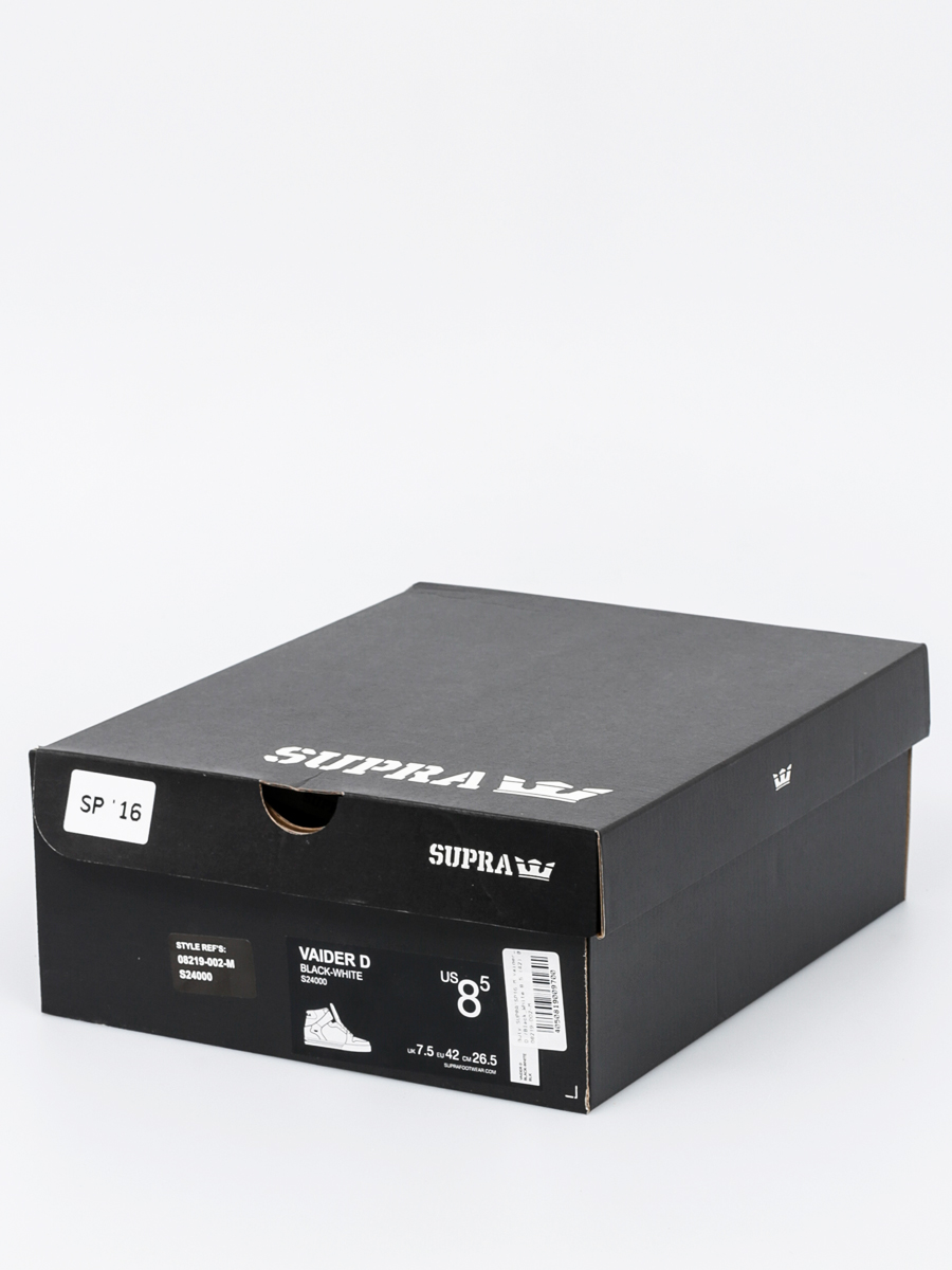 Boty Supra Vaider D (black white)