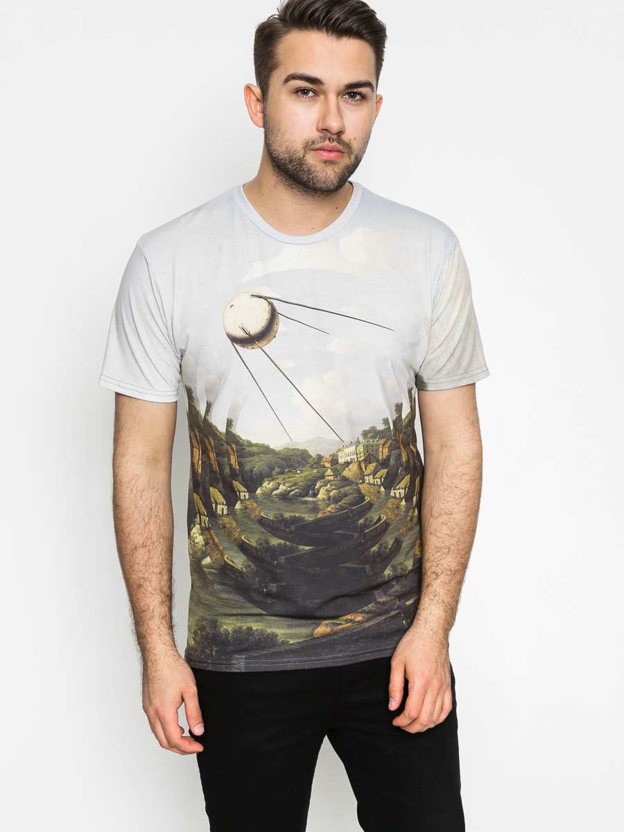 Tričko Mr. Gugu Sputnik City (light blue/green)