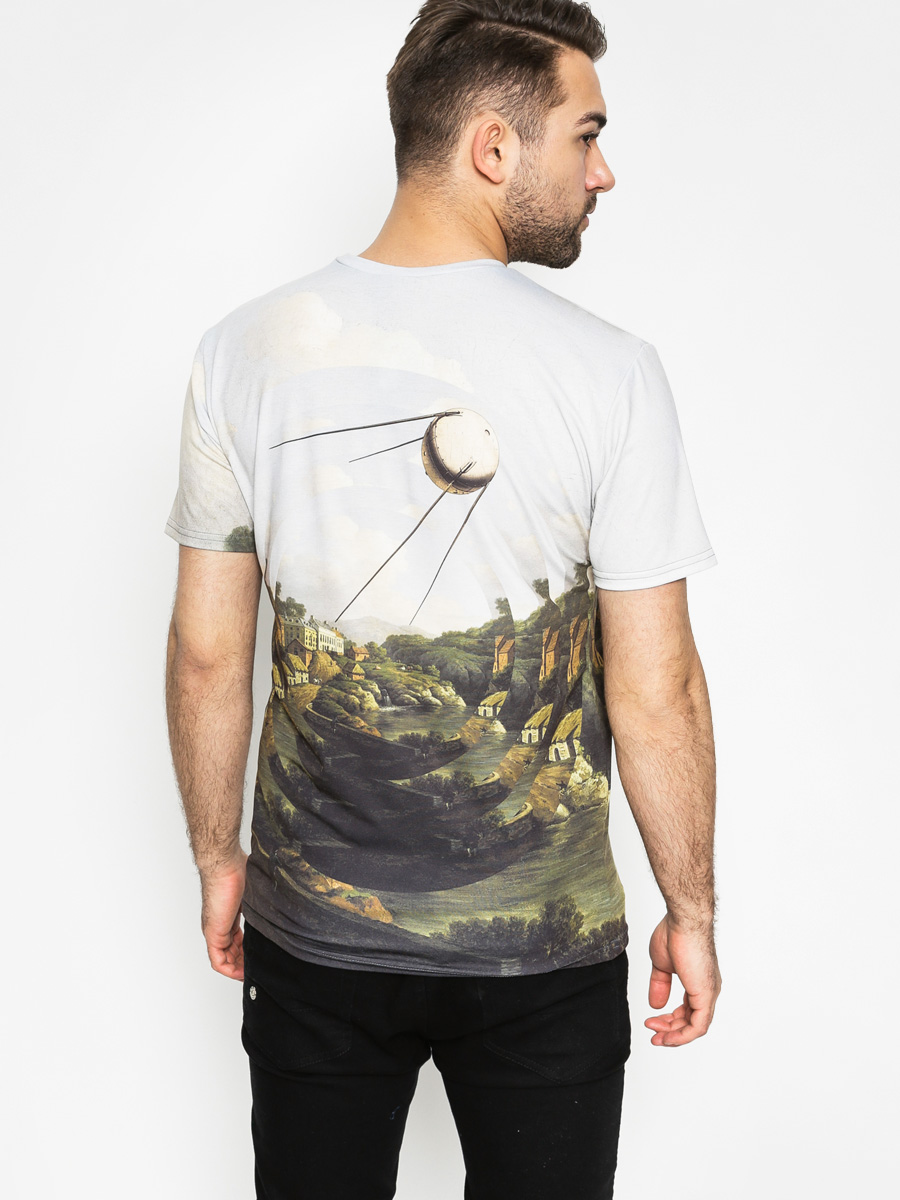 Tričko Mr. Gugu Sputnik City (light blue/green)