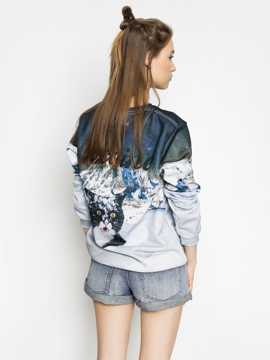 Mikina Bittersweet Cocaine Cat (navy/white)