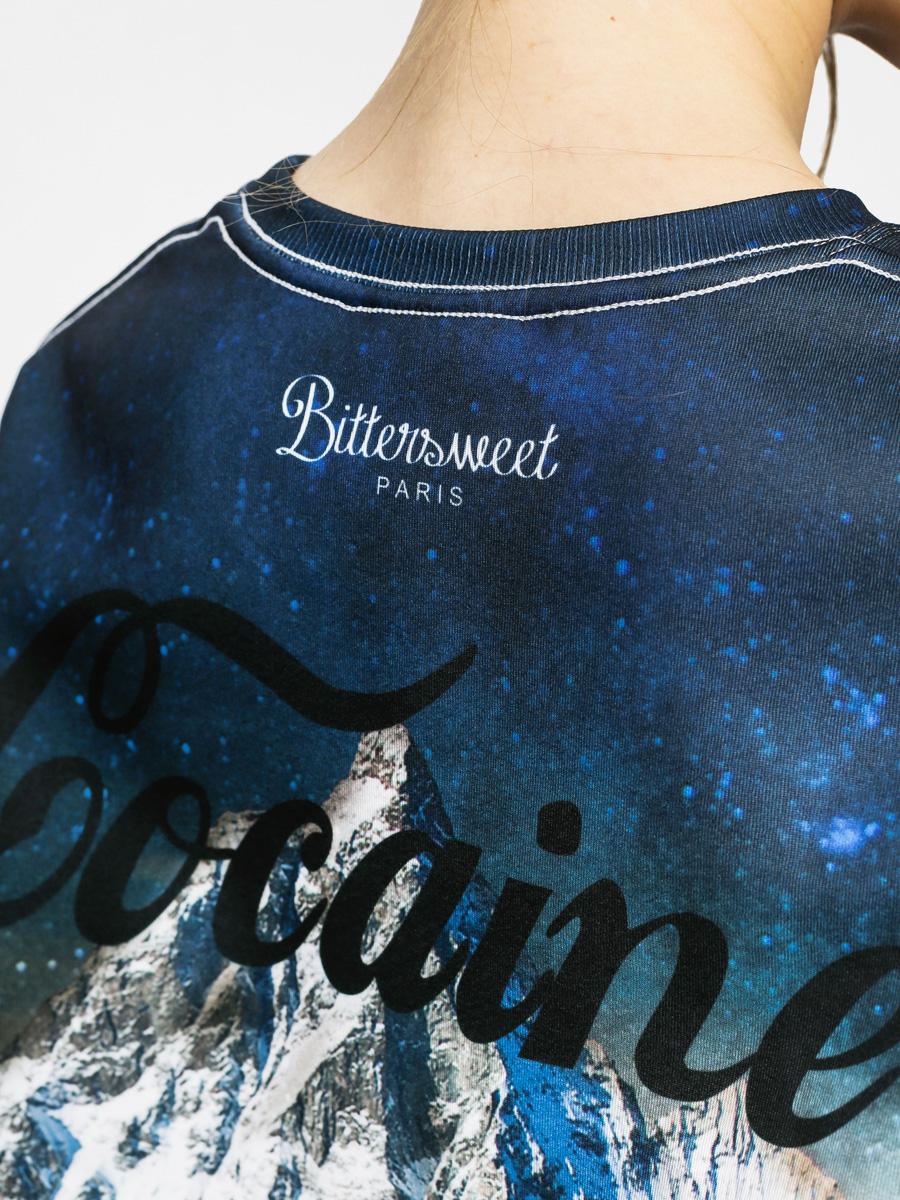 Mikina Bittersweet Cocaine Cat (navy/white)