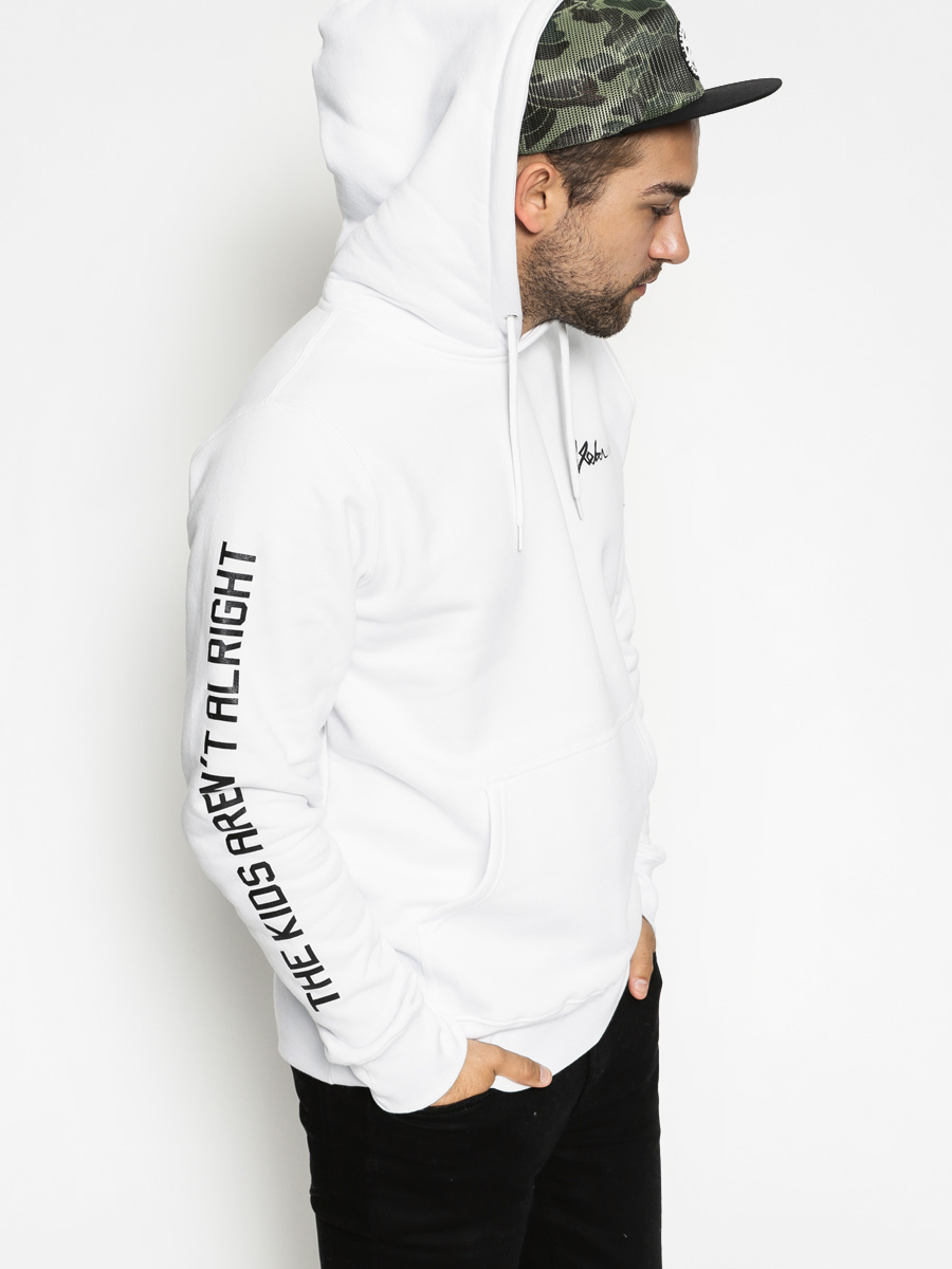 Mikina s kapucí Koka Kids Street HD (white)