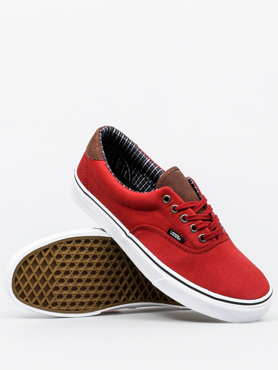 Boty Vans Era 59 - červená (cord & plaid/red dahlia)