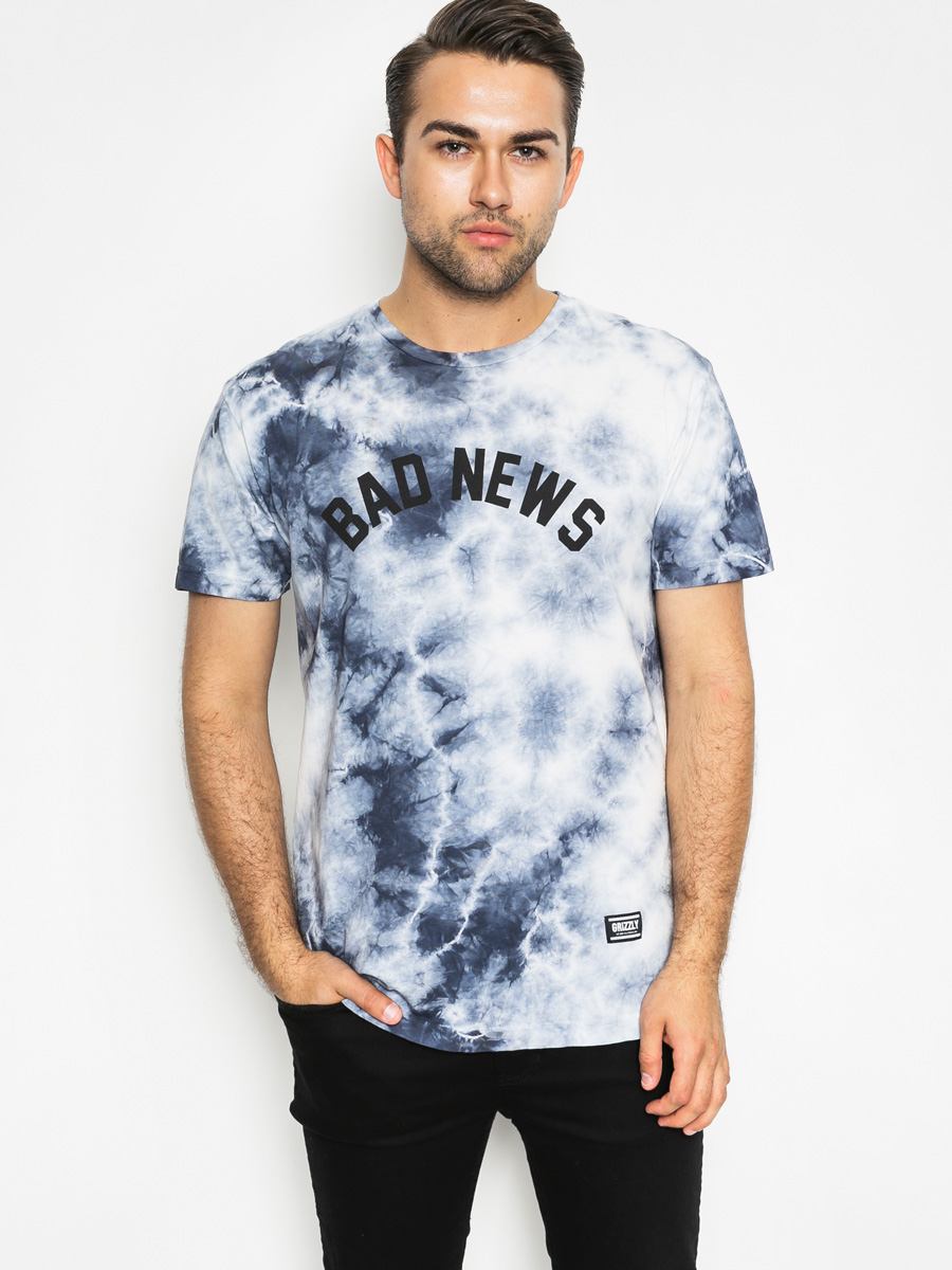 Tričko Diamond Grizzly Bad News Tonal Tie Dye (black)