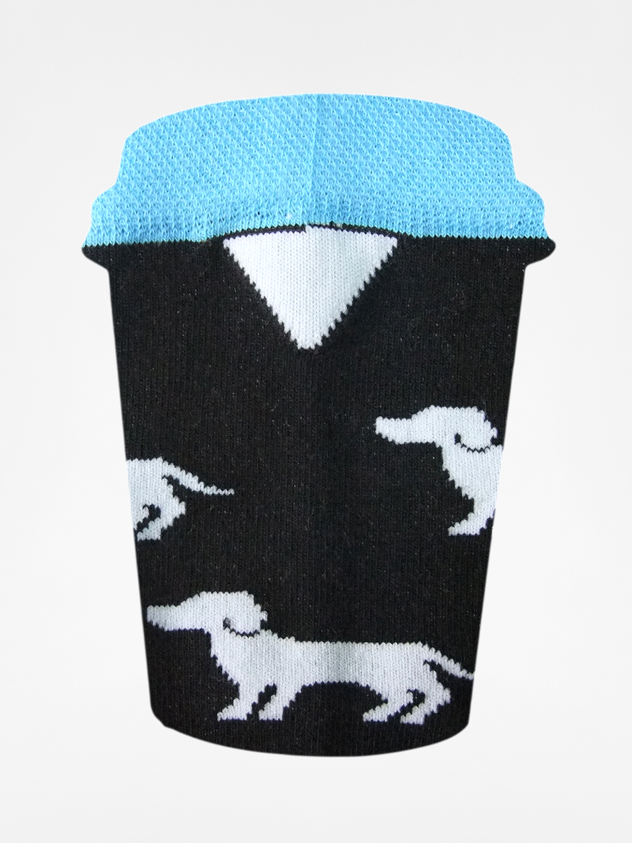 Ponožky Cup Of Sox I Cant Sleep Alone B (black/dog)