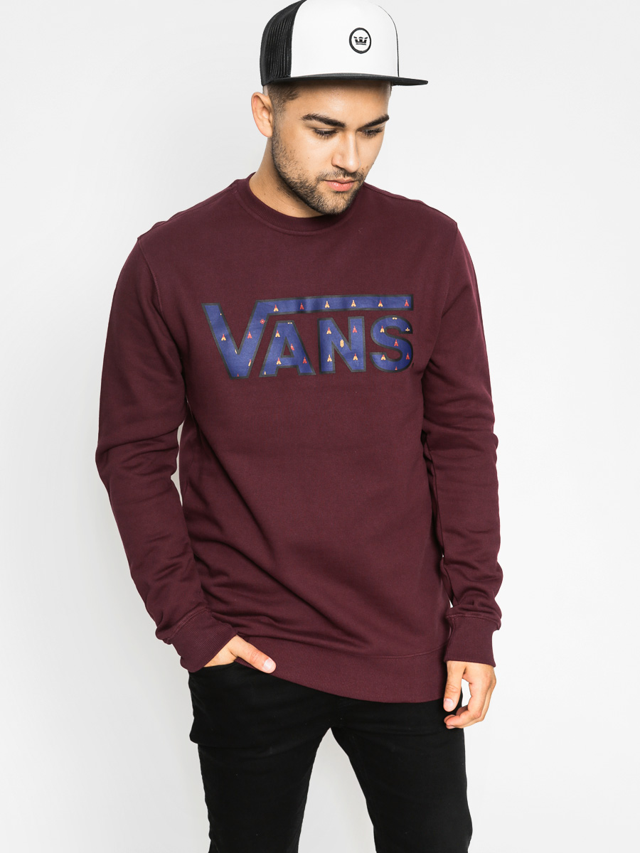 Mikina Vans Classic Crew (port royal/true native ditsy)