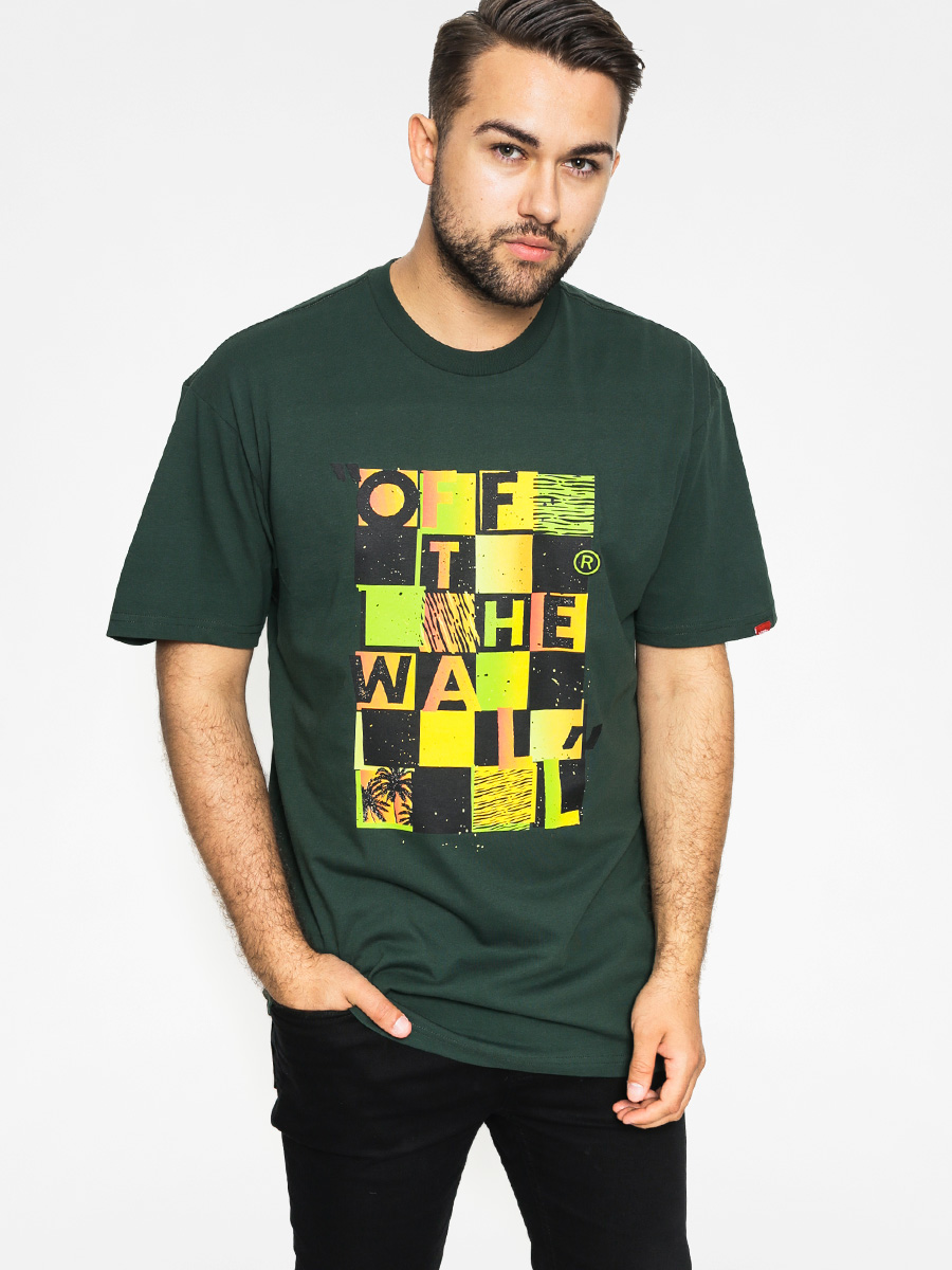 Tričko Vans Checker Blaster (forest/lime green)
