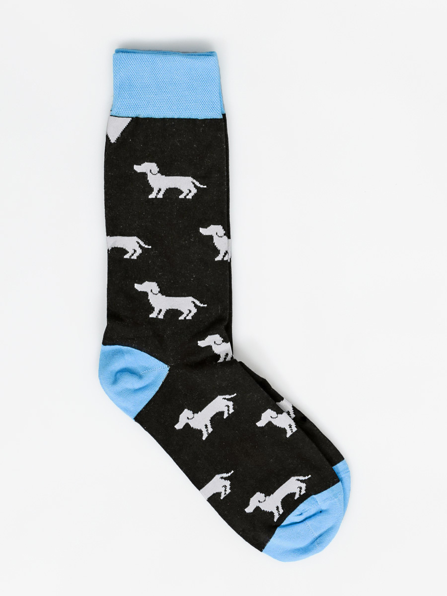 Ponožky Cup Of Sox I Cant Sleep Alone B (black/dog)