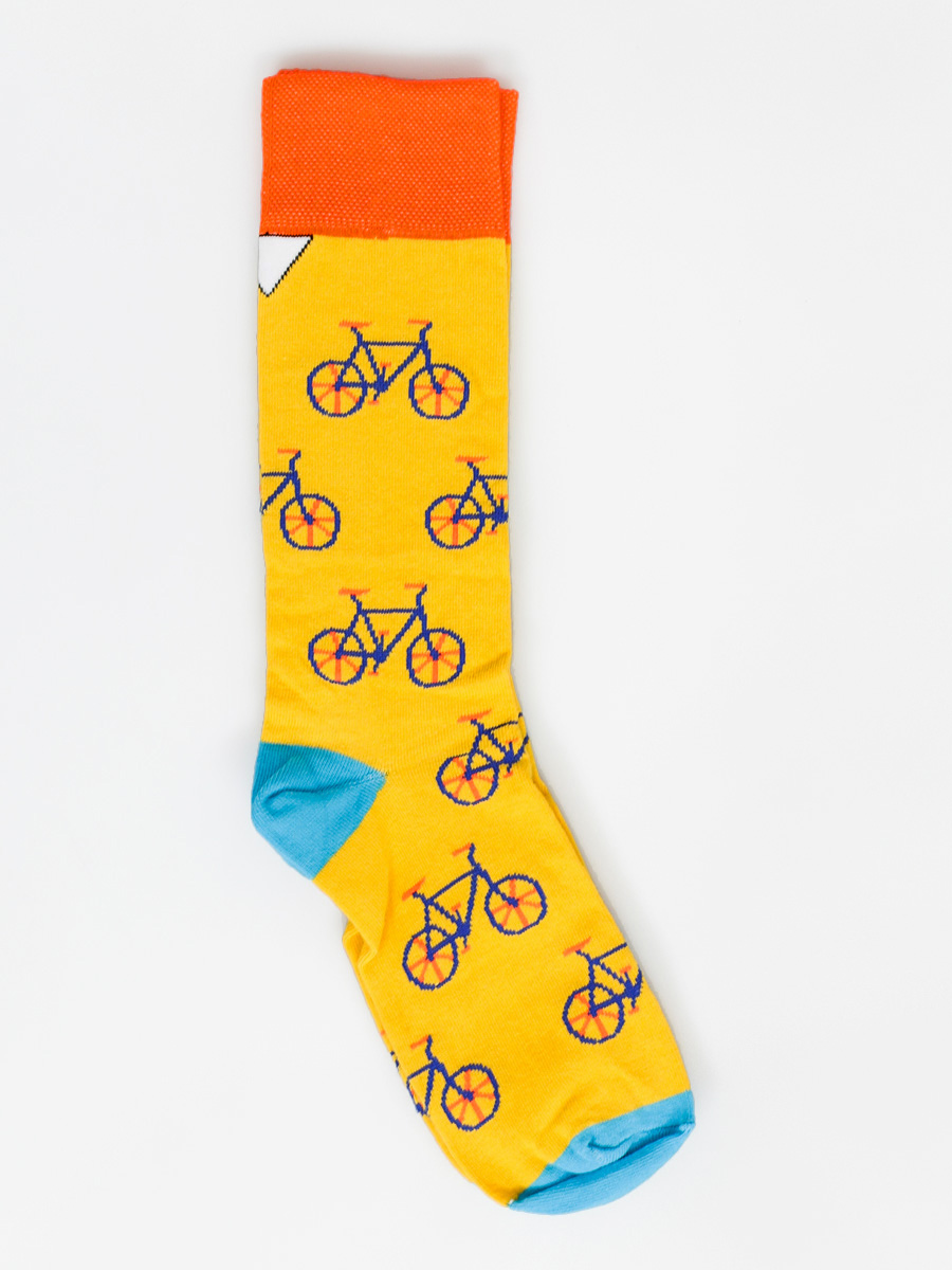 Ponožky Cup Of Sox Frymuśne Ścichapęki A (yellow/bicycle)