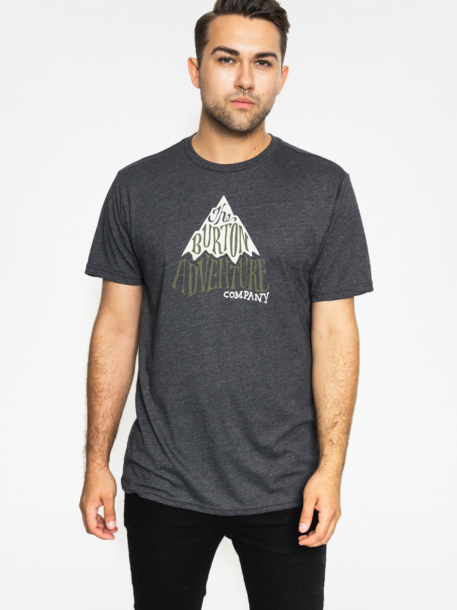 Tričko Burton Advtr Co Slim (true black heather)