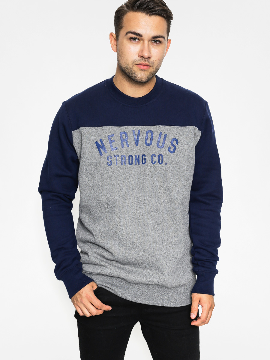 Mikina Nervous Football (grey/navy)