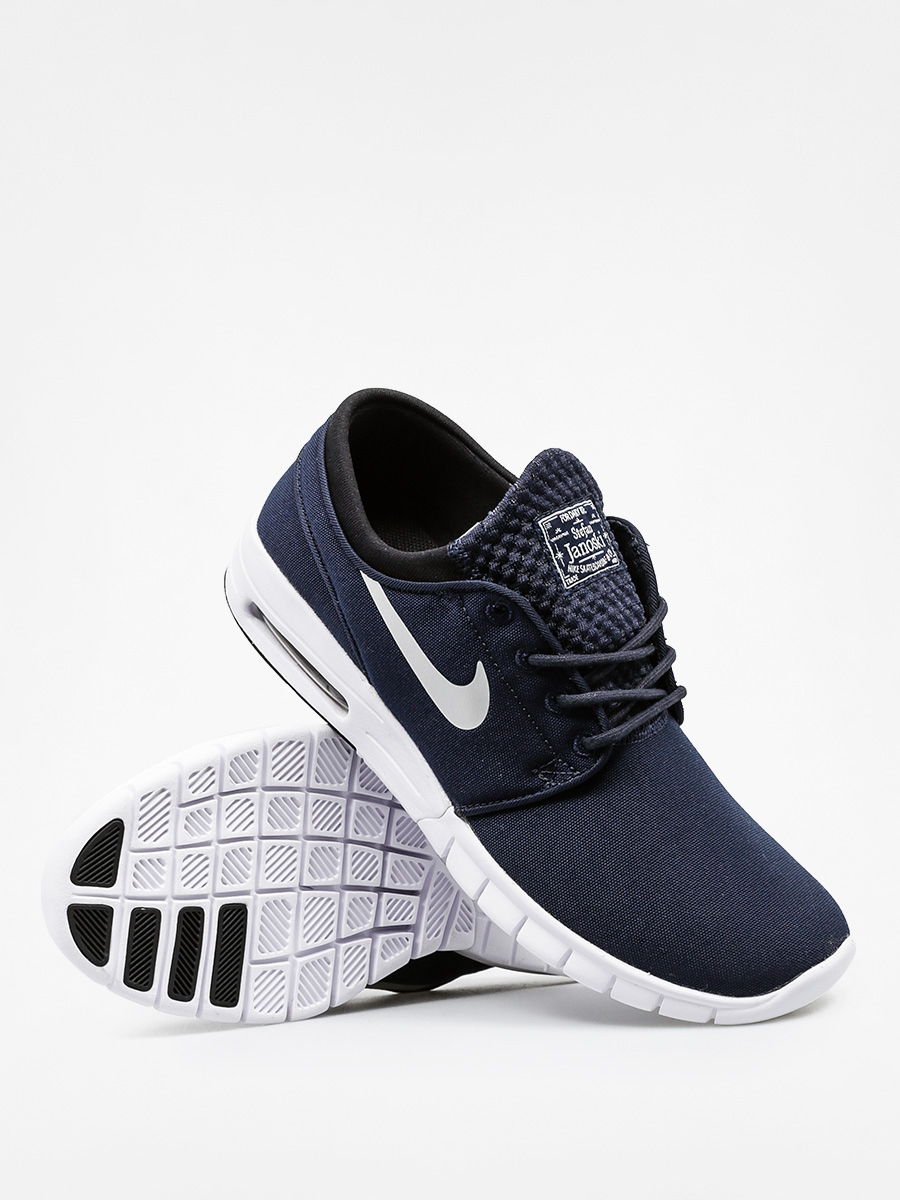 Boty Nike SB Stefan Janoski Max (obsidian/mtllc slvr white blk)