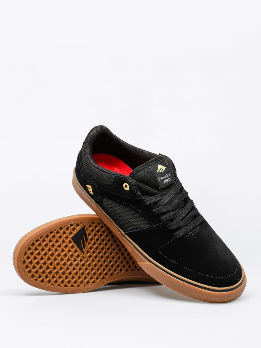 Boty Emerica The Hsu Low Vulc (black/gum)