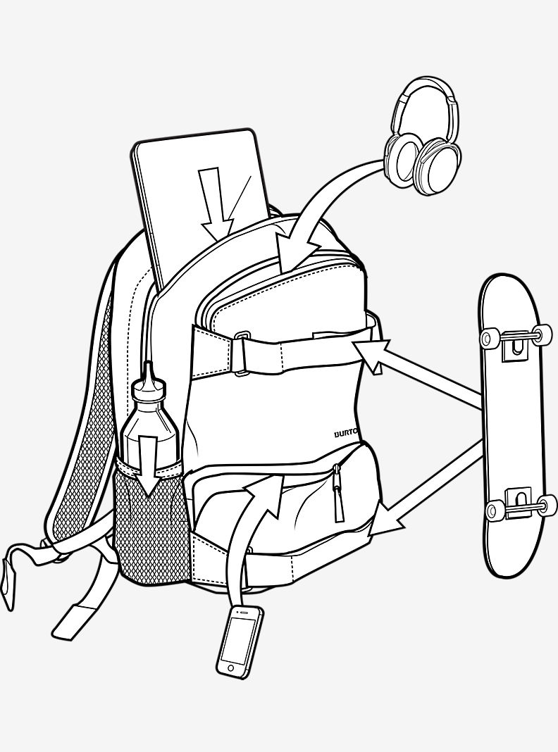 Batoh Burton Treble Yell (soylent stripe print)