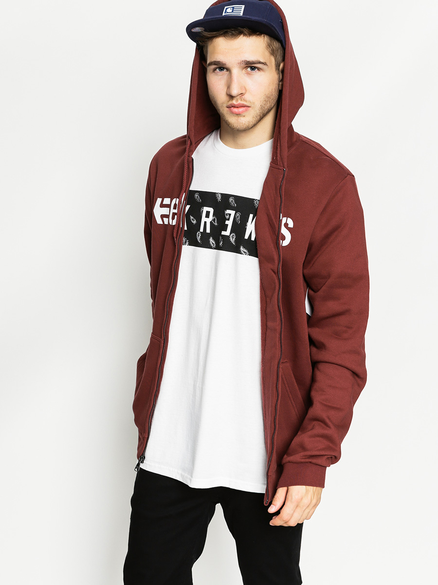 Mikina s kapucí Etnies Corporate ZHD (burgundy)