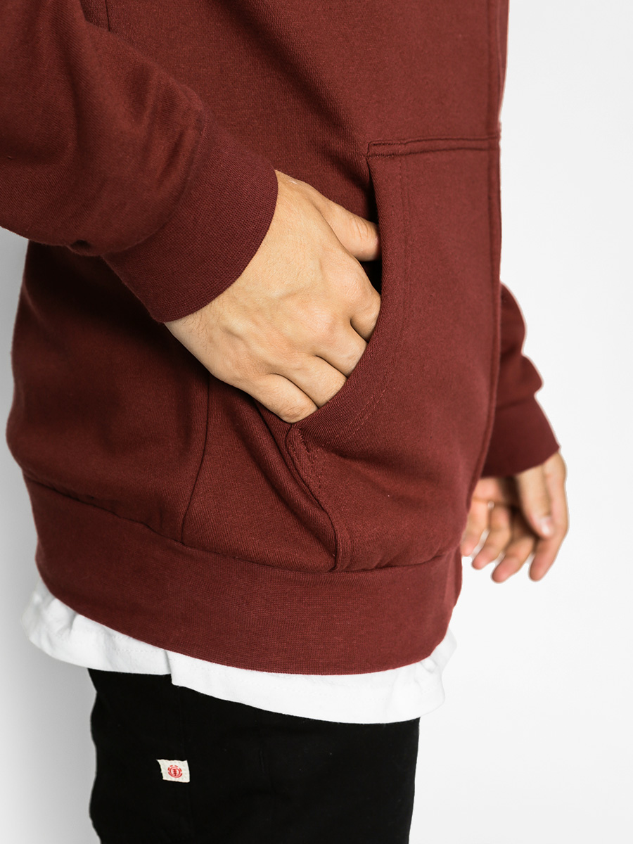 Mikina s kapucí Etnies Corporate ZHD (burgundy)