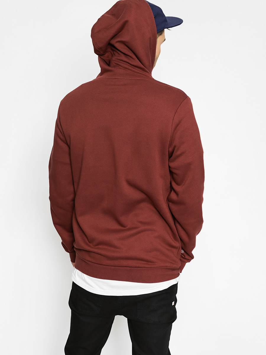 Mikina s kapucí Etnies Corporate ZHD (burgundy)