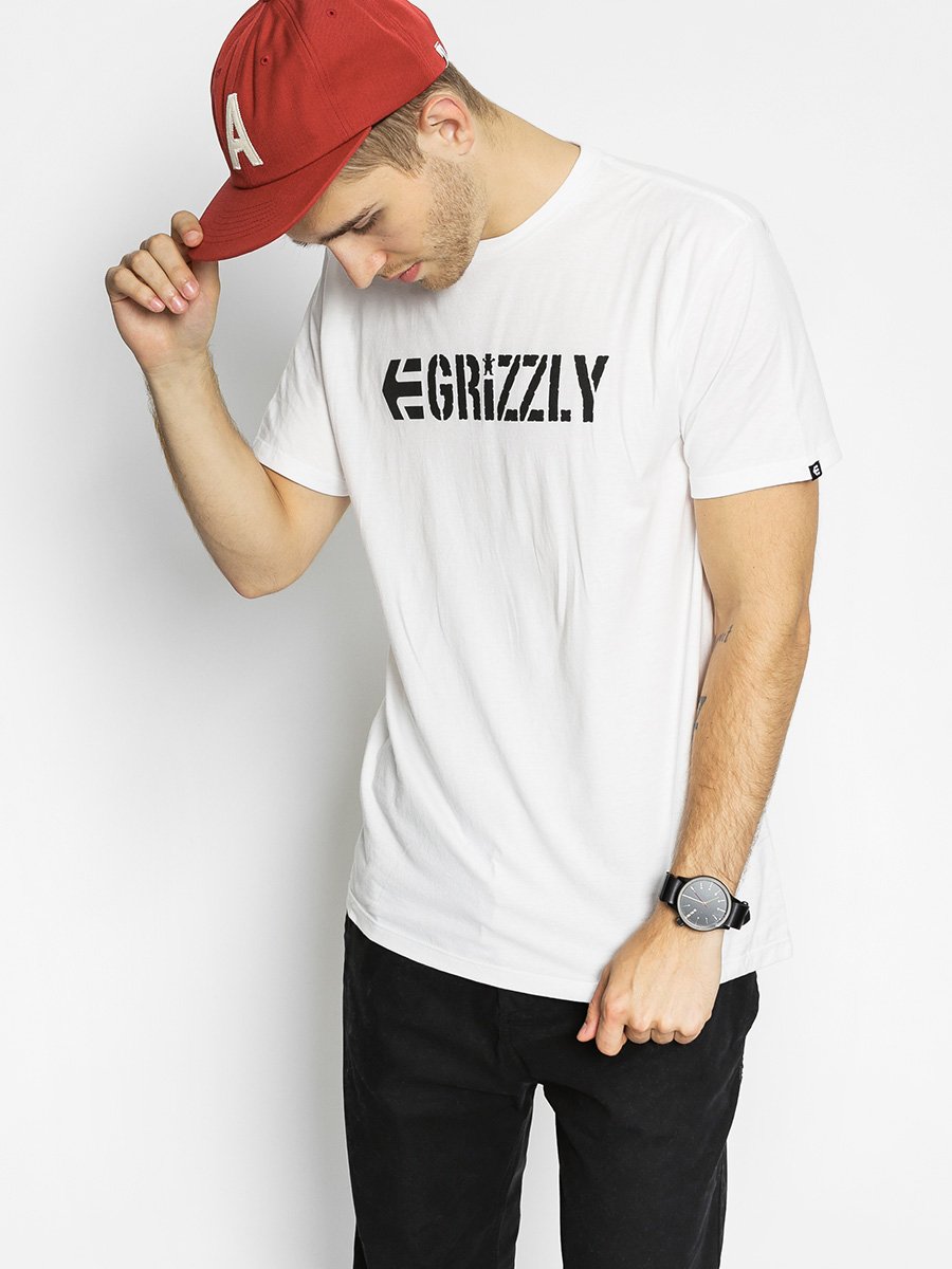 Tričko Etnies Grizzly Lock (white)