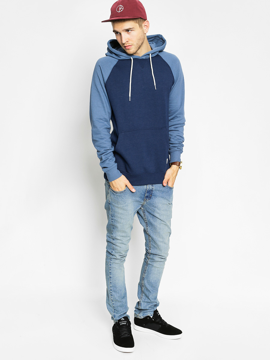 Mikina s kapucí DC Rebel Raglan HD (navy/blue)