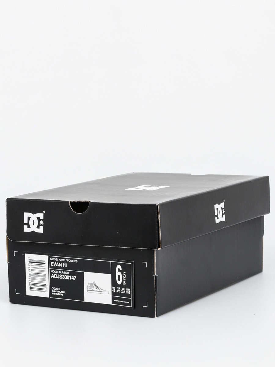 Boty DC Evan Hi Wmn (black/black/white)