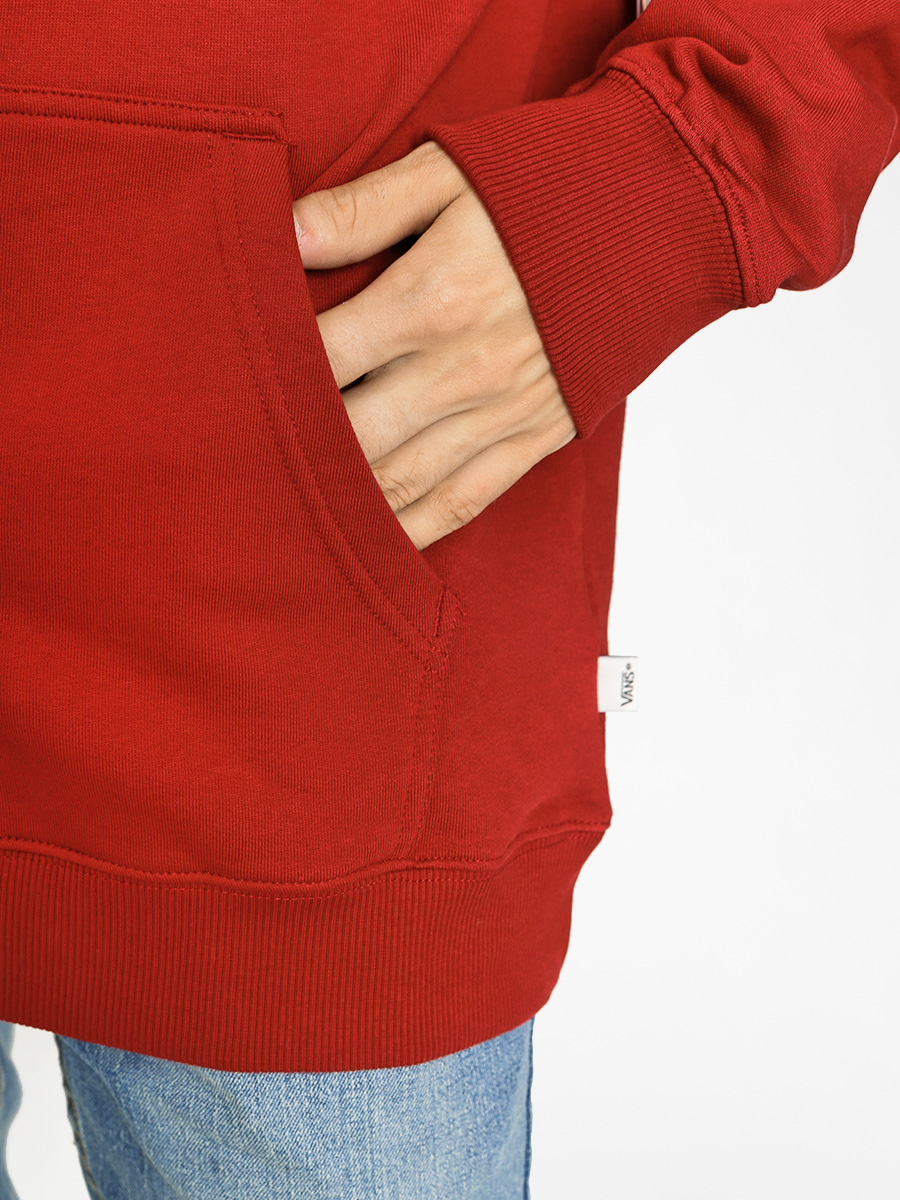 Mikina s kapucí Vans Otw HD (red dahlia/bright white)