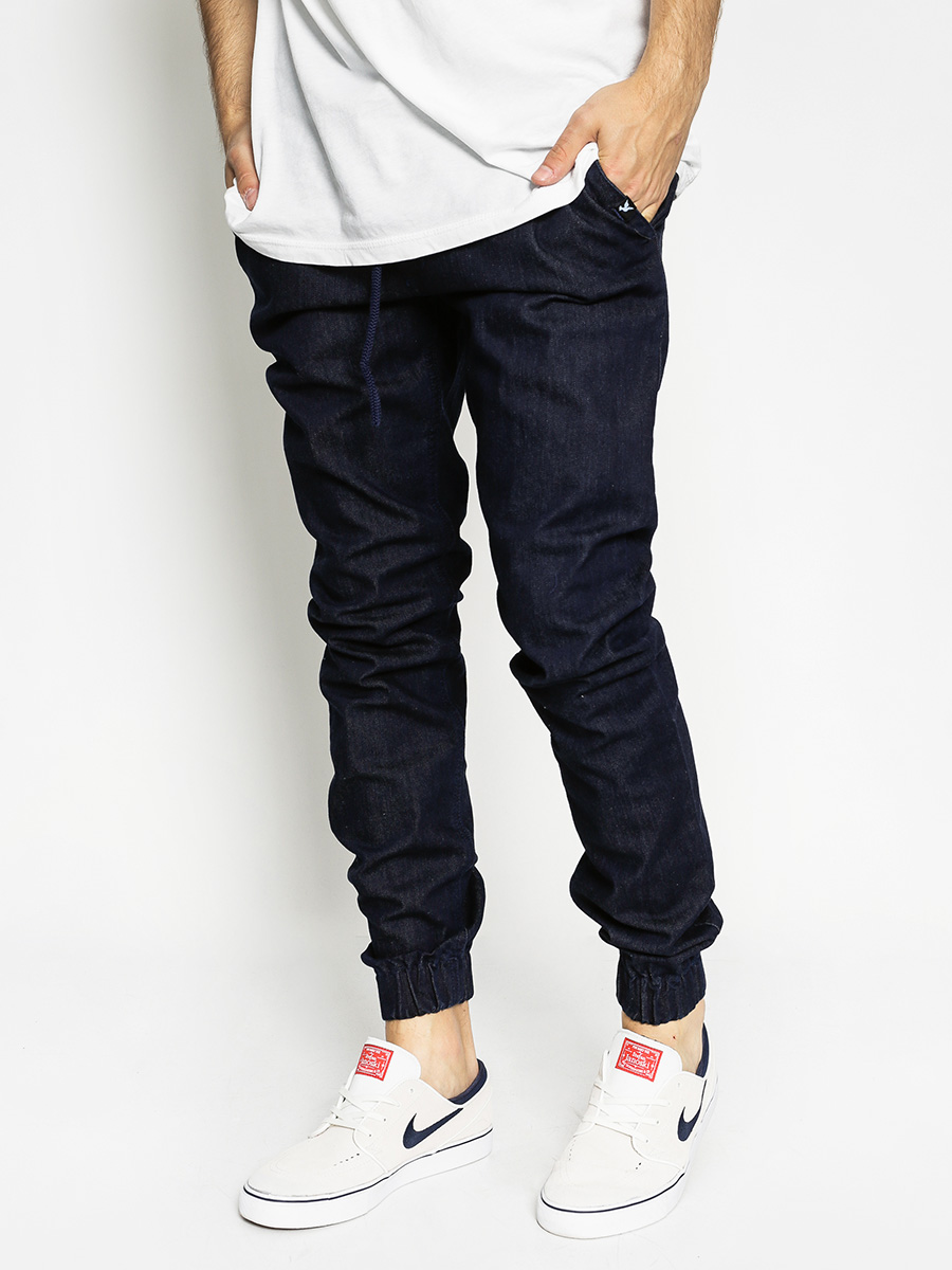Kalhoty Nervous Jogger Denim (indigo)