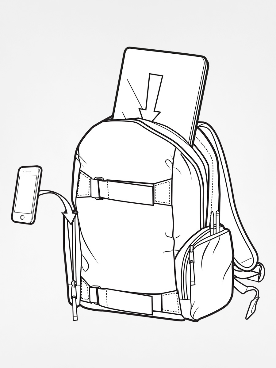 Batoh Burton Emphasis (sasquatch print)