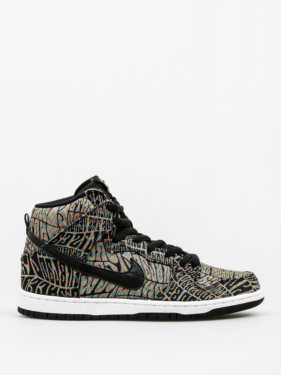 Boty Nike SB Dunk High Premium Sb (black/black rainbow white)