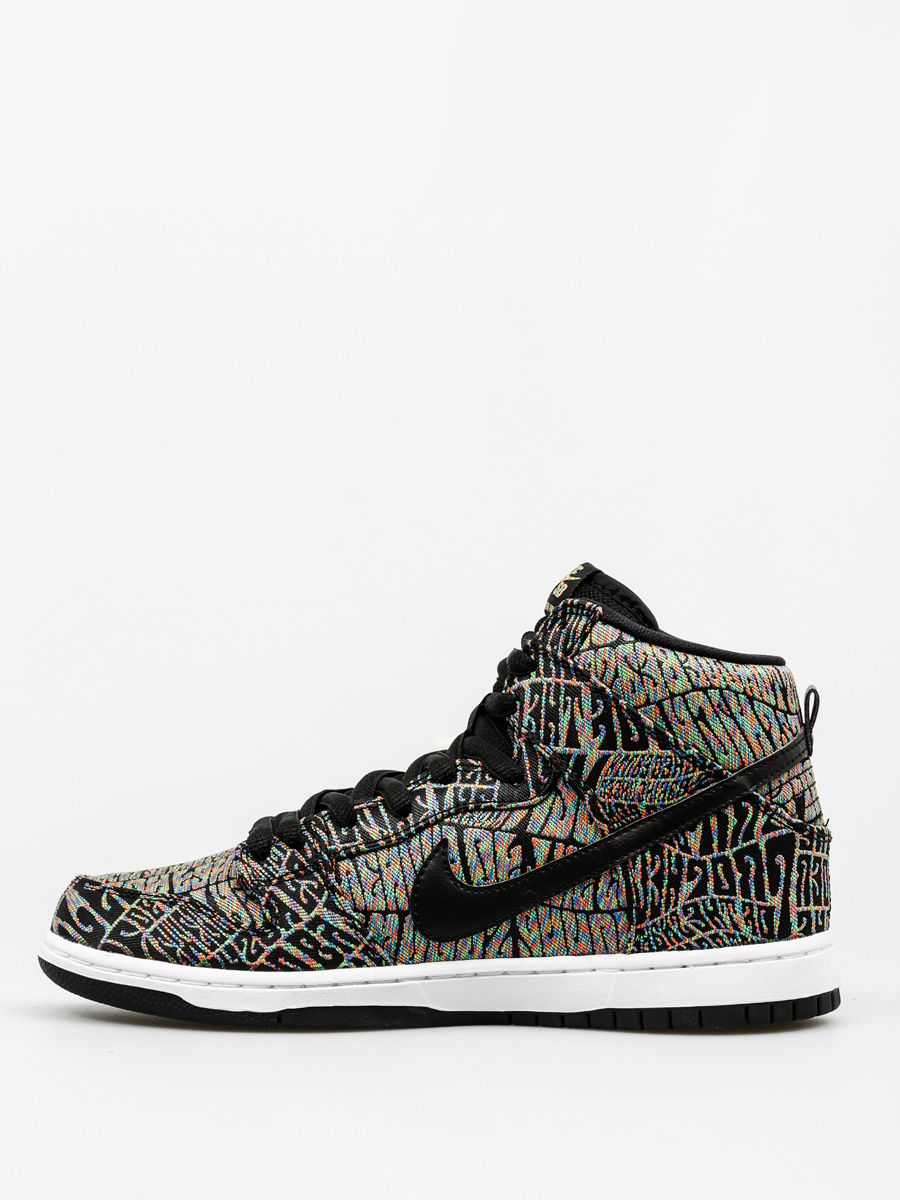 Boty Nike SB Dunk High Premium Sb (black/black rainbow white)